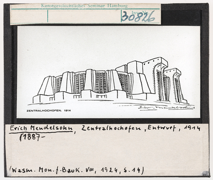 Vorschaubild Erich Mendelsohn: Zentralhochofen, Entwurf 
